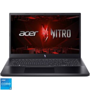 Reducere  Laptop Gaming Acer Nitro V 15 ANV15-51-56CV cu procesor Intel® Core® i5-13420H pana la 4.7GHz, 15.6″, Full-HD, IPS, 144Hz, 16GB DDR5, 1TB SSD, NVIDIA® GeForce RTX™ 4060 8GB GDDR6, No OS, Obsidian Black